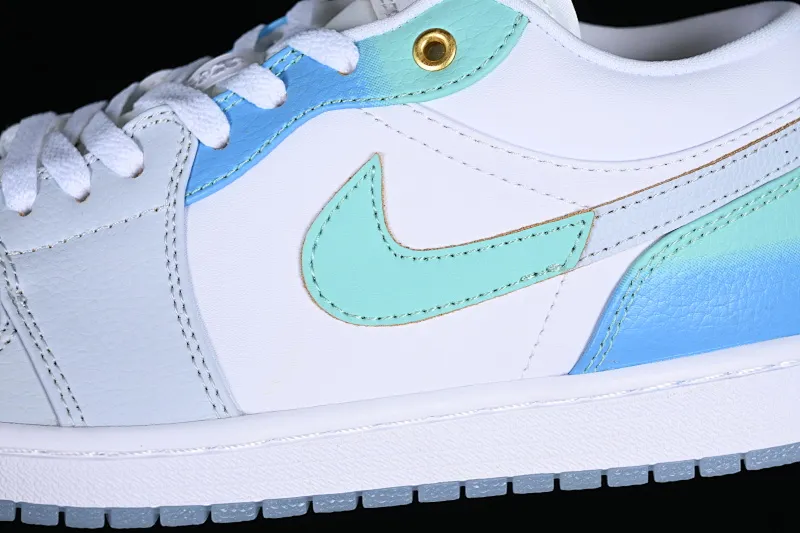 All categories Air Jordan Jordan series basketball shoes Air Jordan 1 Low Z version Air Jordan 1 Low "Emerald Rise" AJ1 Joe 1 white and blue FN8899-131